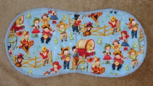 Little Buckaroos Baby Burp Cloth  