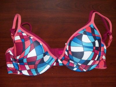 Flirtitude Geo Pink and Rose 2 Pack T Shirt Bra 36B 36D 38C NWT  