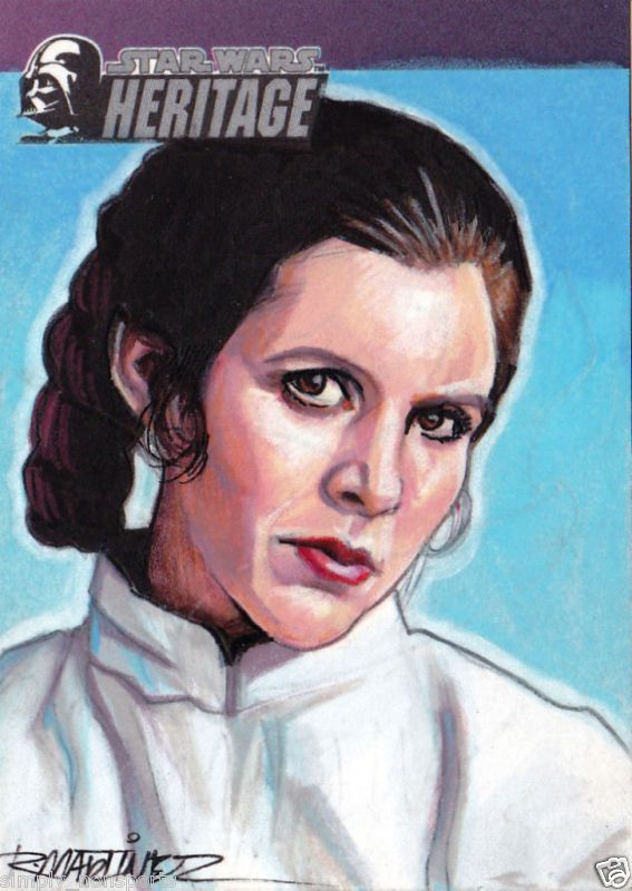 STAR WARS HERITAGE SKETCH CARD RANDY MARTINEZ /ESB LEIA  