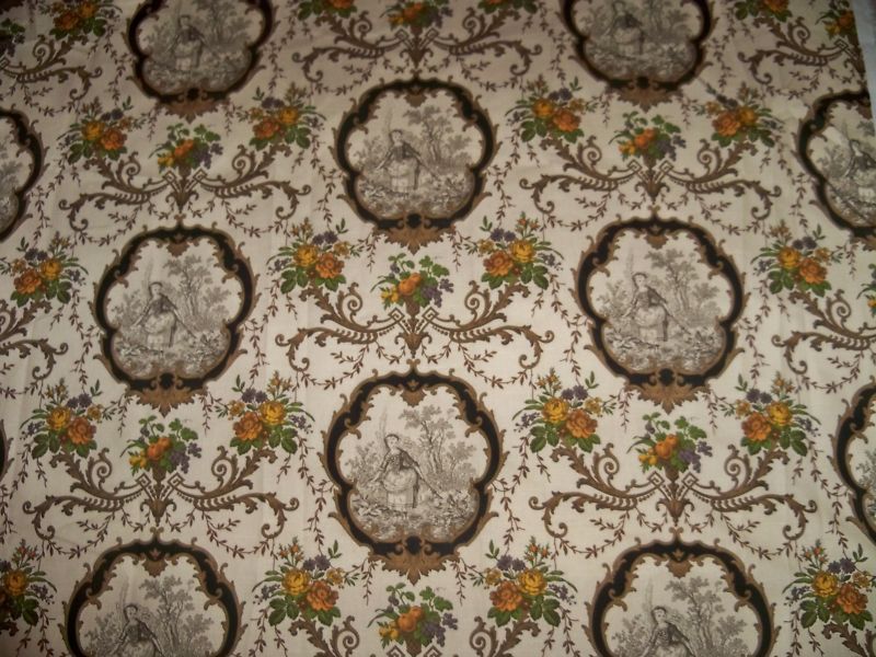 PIERRE DEUX KRAVET GERAINE TOILE FABRIC 10 YARDS CACAO  