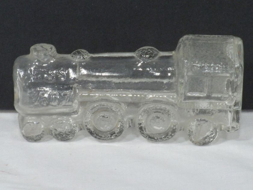 Fun VTG Pressed Glass Steam Engine Locomotive Train 1028 Candy 