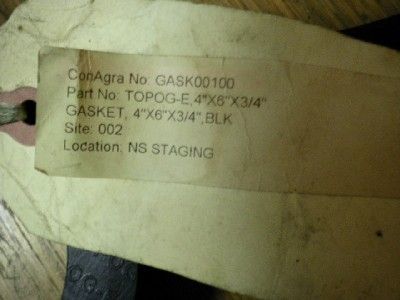 TOPOG E Elliptical gaskets. Size  4x6x3/4  