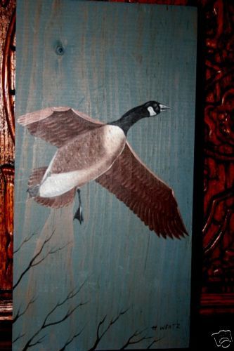 OIL PAINTING CANADIAN GEESE ART ORIGINAL ARTIST  