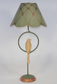 25 High Natural Light Canary Bird Table Lamp  