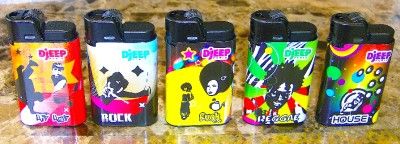 DJEEP PARIS COLLECTION RETRO FUNKY SOUL 5 PACK LIGHTERS  