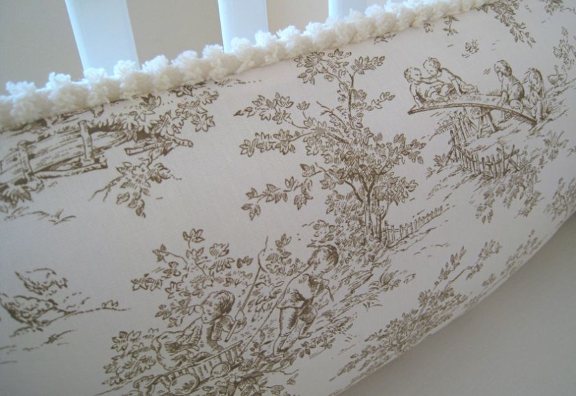 CHOCOLATE CENTRAL PARK TOILE BABY CRIB BEDDING SET  