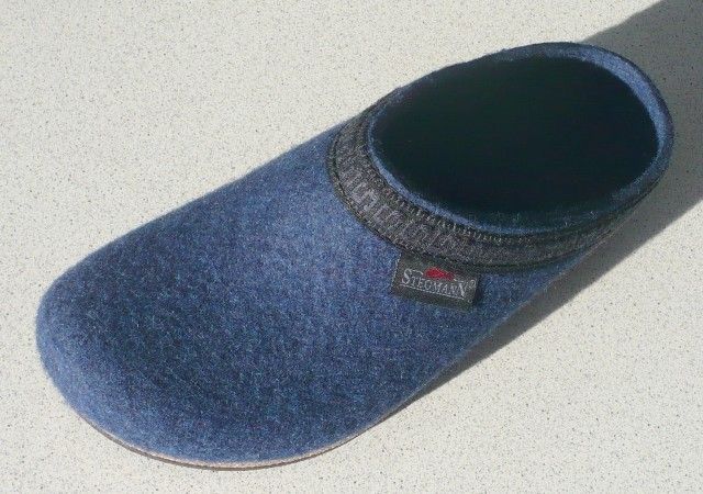 Ladies Stegmann Wool Clogs Ocean Blue  