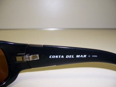 NEW IN BOX COSTA DEL MAR CIN SUNGLASSES BLACK/GREEN 580  