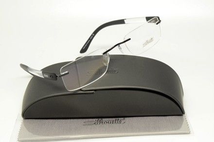 SILHOUETTE 7731/50 6053 S.49 RX GLASSES BLACK CLEAR 7731 50 EYEGLASSES 