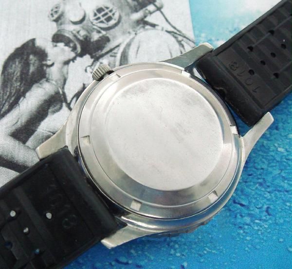 Old Estate ORIGINAL, RARE 60s Eternamatic Super Kon Tiki Dive Watch 