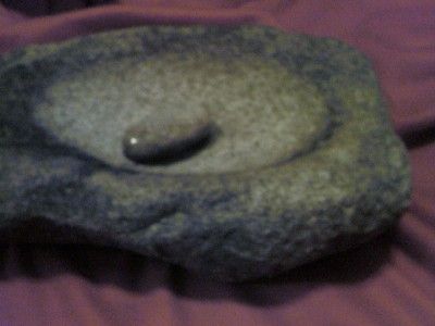 Genuine Authentic Indian Artifact Mortar and Pestle Arrowhead Metate 