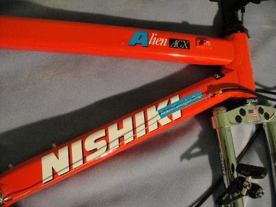 NOS 1990 Nishiki Alien ACX, complete bike, crimson red & chrome  