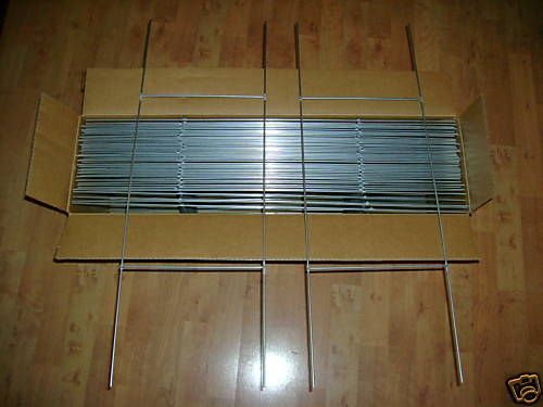 50 Strong Metal Step Stakes for Coroplast Yard Signs  