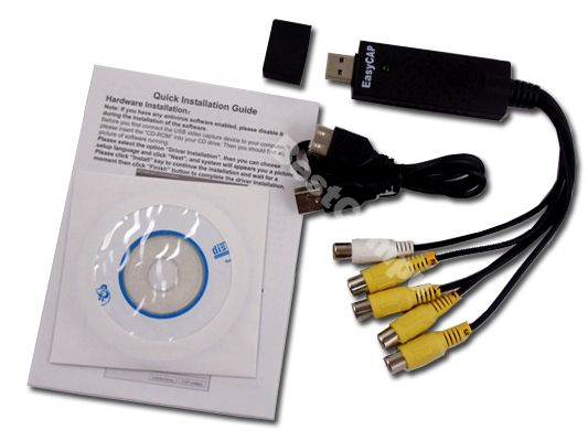   Usb 2.0 Video TV DVD VHS Audio Capture Adapter for vista & win 7