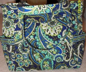   tags NWT Vera Bradley Pleated Tote handbag in Rhythm & Blues  