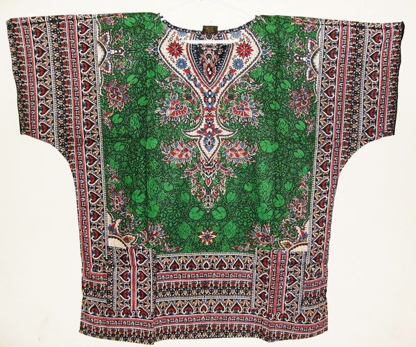 RETRO PLUS Hippie Boho Xanadu Dashiki Top 3X All Colors  