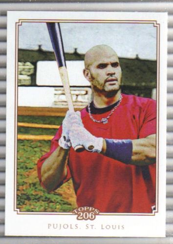 2010 Topps T 206 T206 #221 Albert Pujols Cardinals  