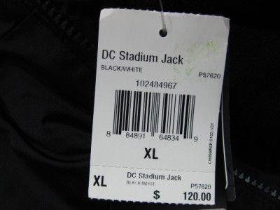   Men XL Stadium Winter Jacket Coat Black Soccer Jersey DCU MLS  