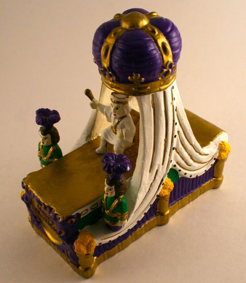 KING REX MARDI GRAS NEW ORLEANS FLOAT PORCELAIN NEW SML  