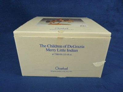 DeGrazia Goebel Figurine Merry Little Indain LTD. ED.  