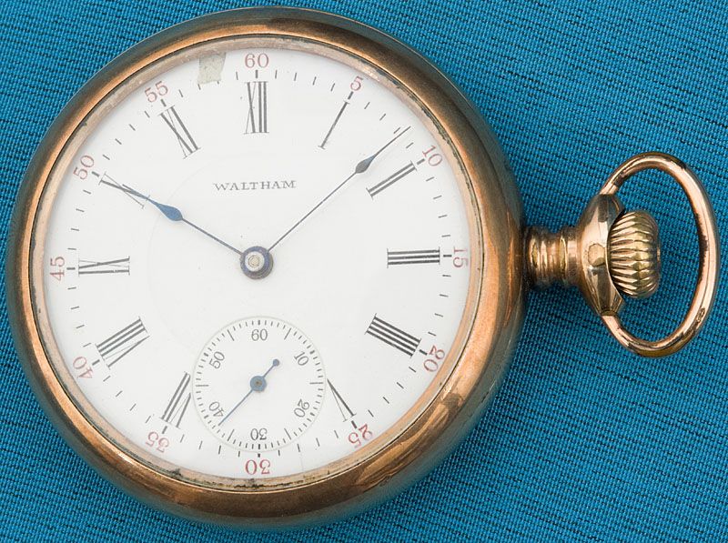 ANTIQUE WALTHAM 16S 17J ADJ RIVERSIDE POCKET WATCH RUNS  