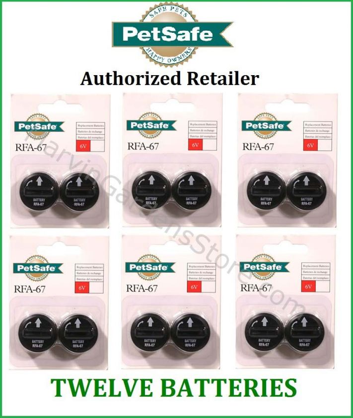 PACK PETSAFE BATTERY RFA 67D 11 RFA 67 12 X BATTERIES  