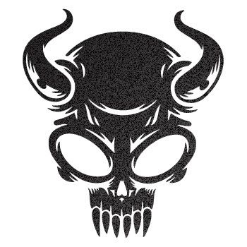 Moto Decal Sticker Skull Devil Death Demon ZE5X5  