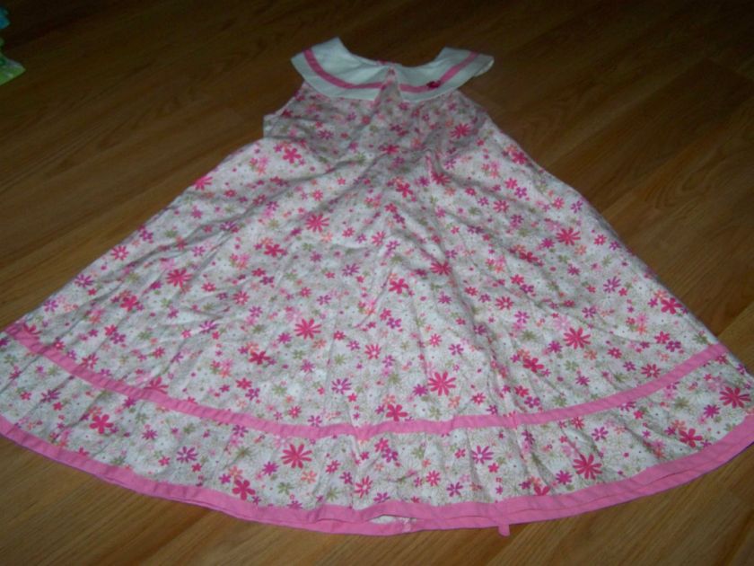 Girls Size 6X Jona Michelle Pink Floral Summer Easter Dress Flowers 