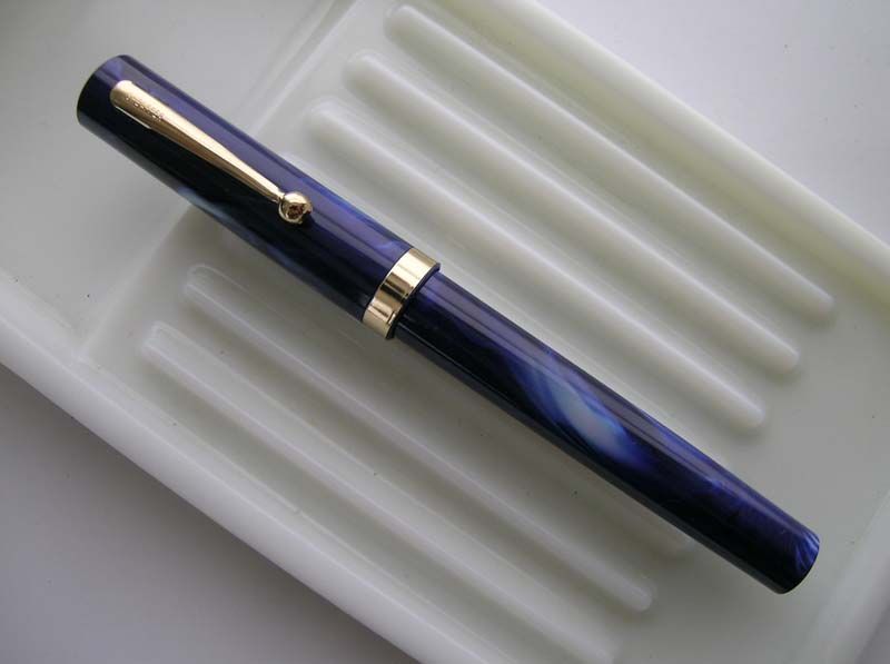 Sheaffer NO NONSENSE Pen   ITALIC Two Line Nib   Blue  