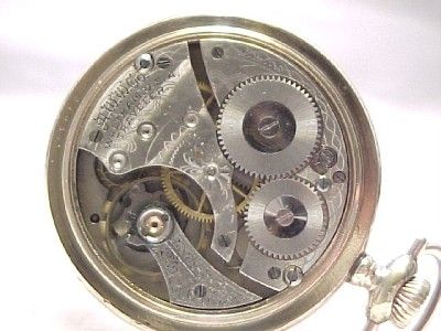 ANTIQUE GOLD/P WALTHAM TRAVELER POCKET WATCH C1908  