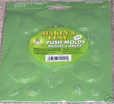 MAKINS BRAND Clay PUSH MOLDS Fruit/Fruits 