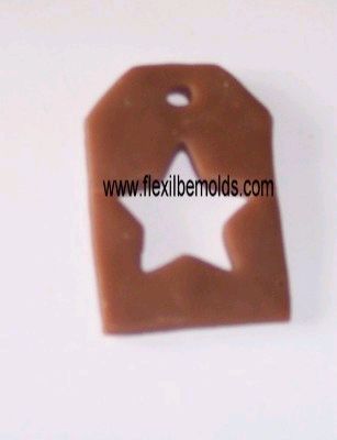 Hang Tag with Star Cutout Mold  FlexibleMolds  