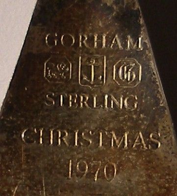 GORHAM Sterling SNOWFLAKE Ornament 1970 First Year  