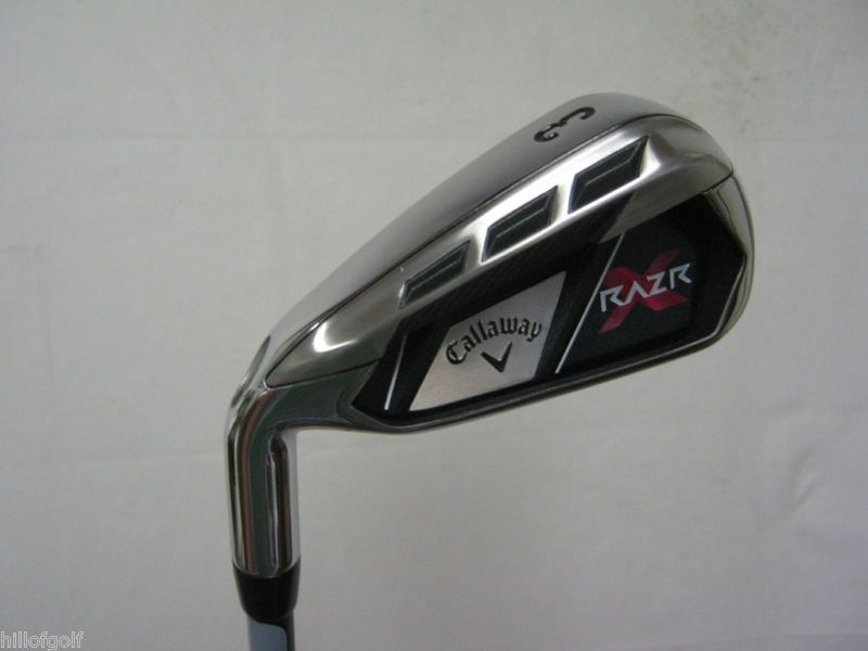 NEW 2011 CALLAWAY RAZR X 3 IRON GRAPHITE STIFF LH  