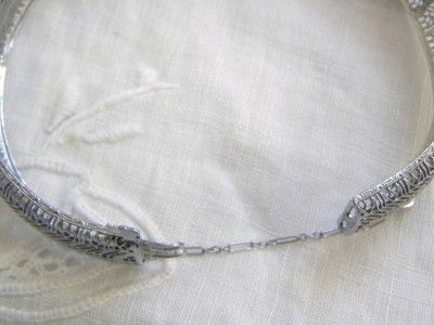 Edwardian Rhoduim Filigree Antique Bracelet  