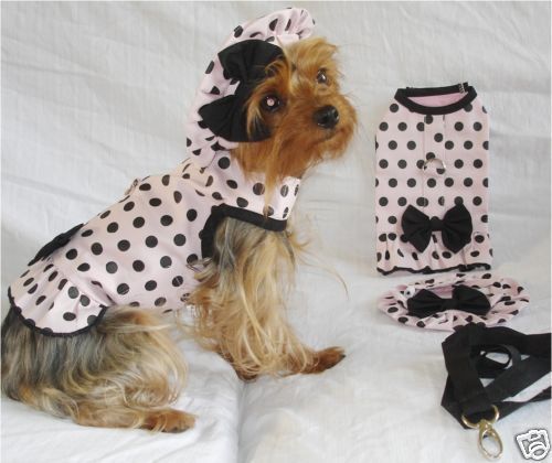DOG CLOTHING APPAREL DRESS HARNESS HAT NEW XS S  
