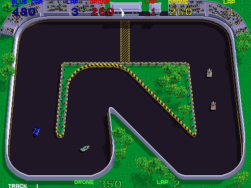 Atari Super Sprint Racing Arcade Game  
