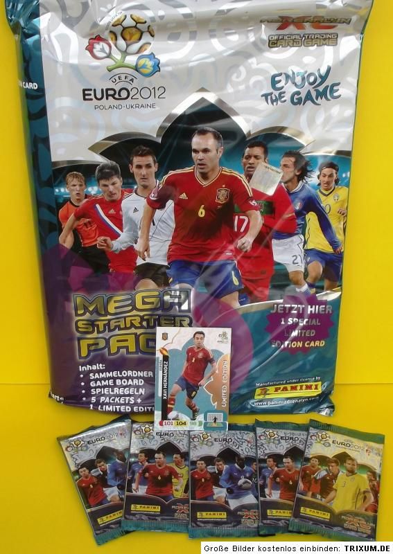 Adrenalyn XL EURO 2012 Sammelmappe Starter Binder NEU Panini  