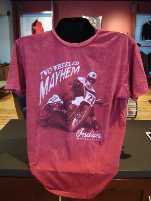 Indian Motorcycle / Two Wheeled Mayhem Short Sleeeve T Shirt 
