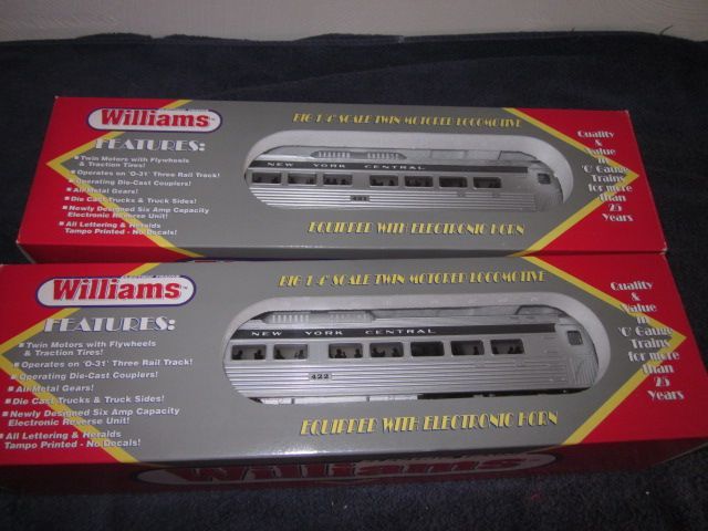 WILLIAMS BC403 N.Y.C. BUDD CAR SET POWER & DUMMY DIESEL PASSENGER 