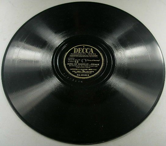 Rare 1945 Song Of Norway 78 RPM Edvard Grieg Operetta  