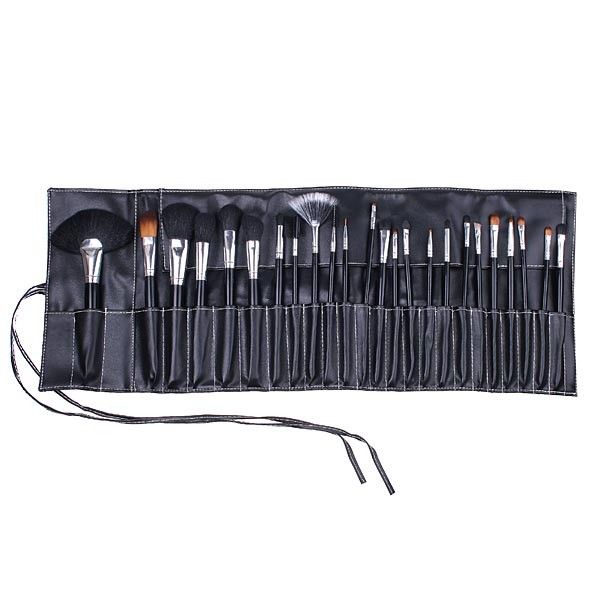 h4455 24 pcs brush b material goat hair aluminum wood