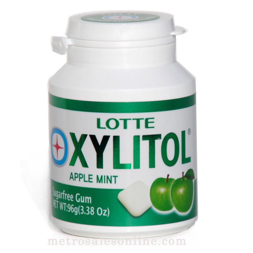 XYLITOL APPLE MINT Sugarfree Gum 100% FINLAND XYLITOL  