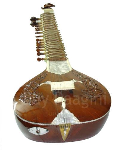 SITAR~GANESHA FLAT SITAR SINGLE TUMBA~SEETAR INDIAN INSTRUMENT SITAR 