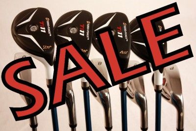 CUSTOM MADE MENS GOLF CLUBS 2 3 4 5 HYBRID 6 PW IRON SET TAYLOR FIT 