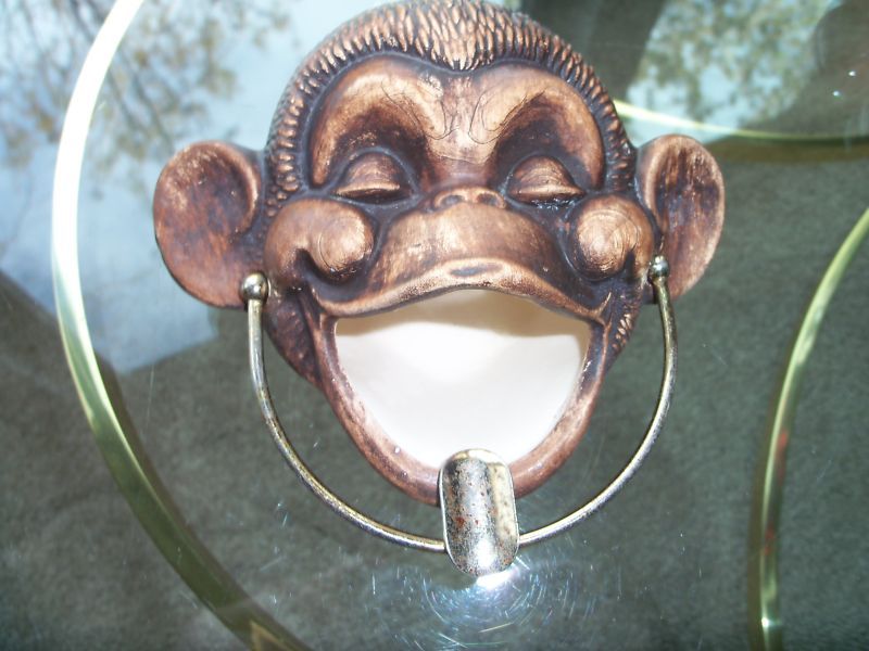 MONKEY HEAD TREASURE CRAFT 1960 TIKI ASHTRAY  