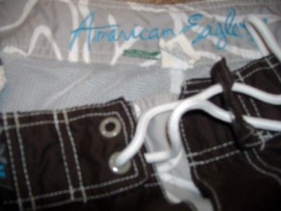 Mens Muscle AE AMERICAN EAGLE Lined Boardshorts 30 A1  