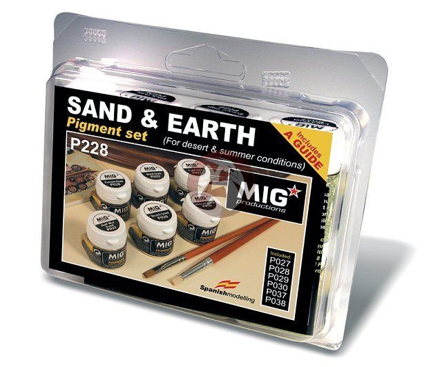 Mig Productions Sand & Earth Pigment Set P228  