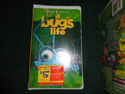 Disneys Pixar A Bugs Life Movie VHS 5 Character Cover Collection Set on ...