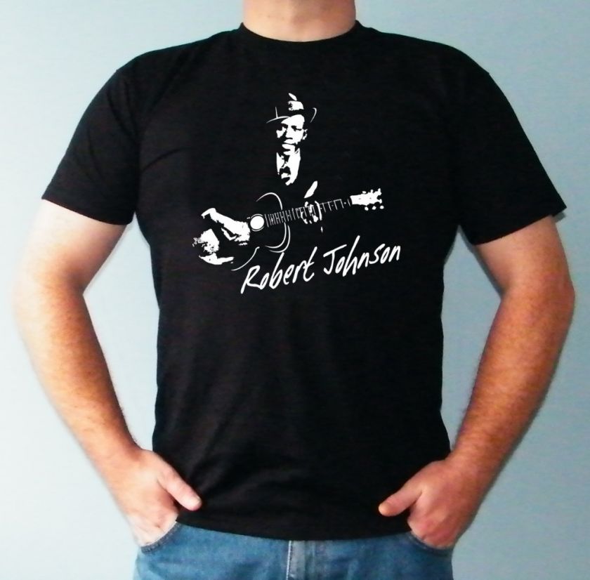 ROBERT JOHNSON T SHIRT   BLUES DELTA CROSSROADS DEVIL  